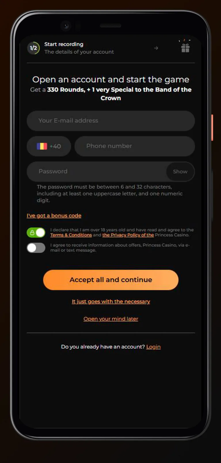 Platformă de cazinou online Princess Casino